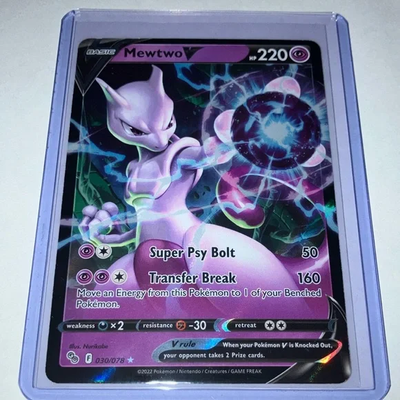 2022 Mewtwo Pokémon Card RARE Mint - Picture 1 of 2